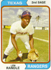 1974 Topps Baseball Cards      446     Len Randle